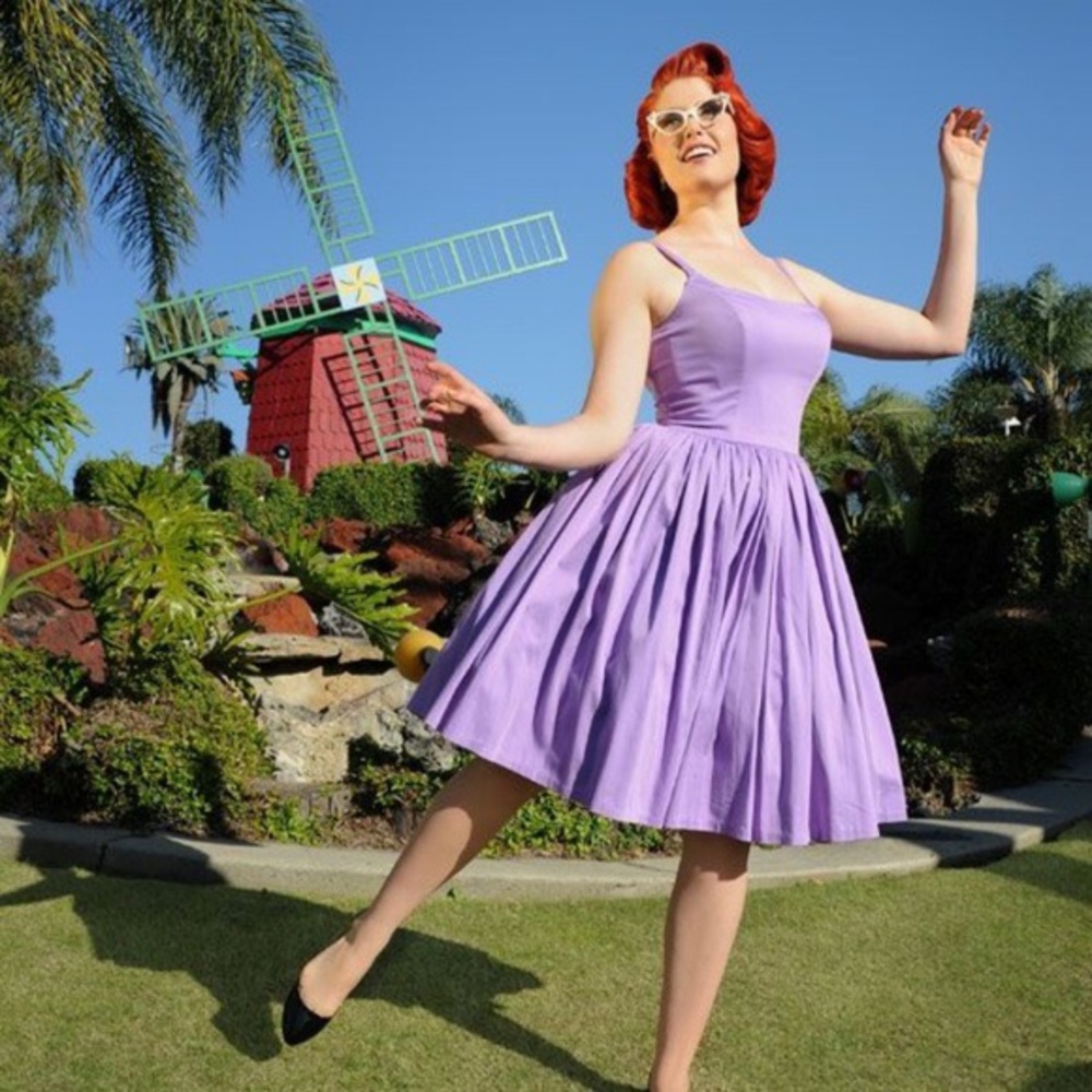 2x lavender Jenny Dress by Pin Up Girl Clothing